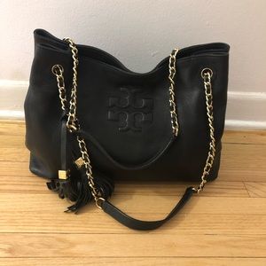 !!SOLD!! Black leather Tory Burch Bag